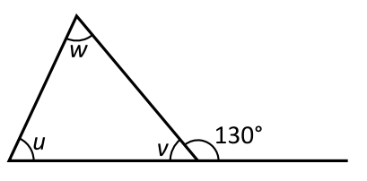 Hur stor är vinkeln $\boldsymbol{u?}$