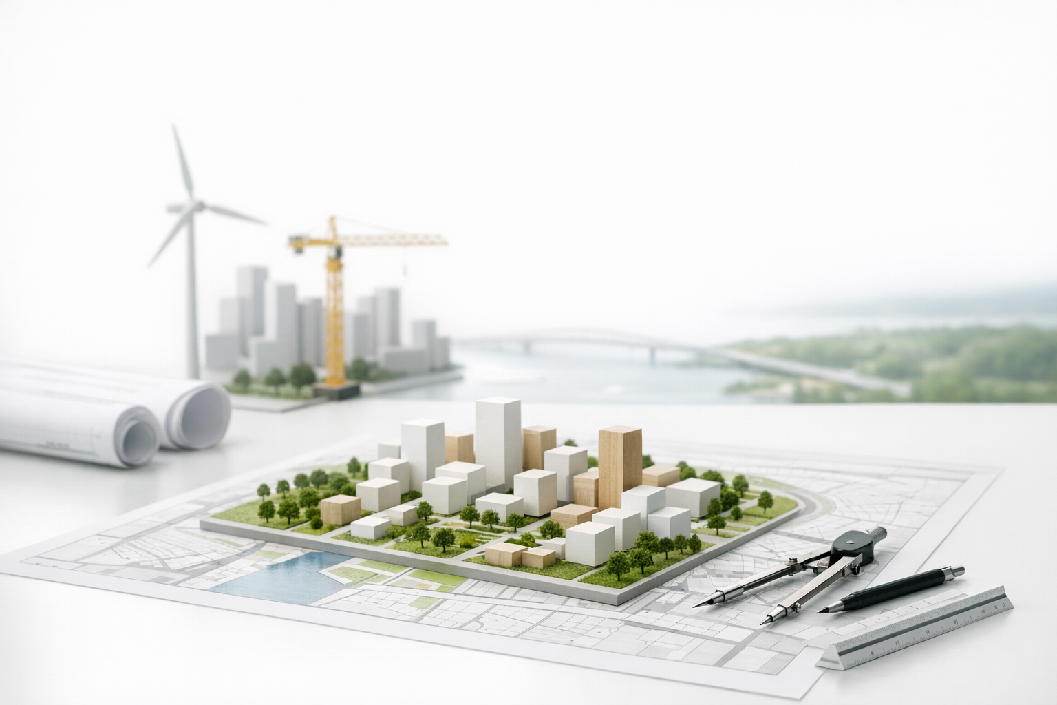 Stads­byggnad, stadsutveckling och planering
