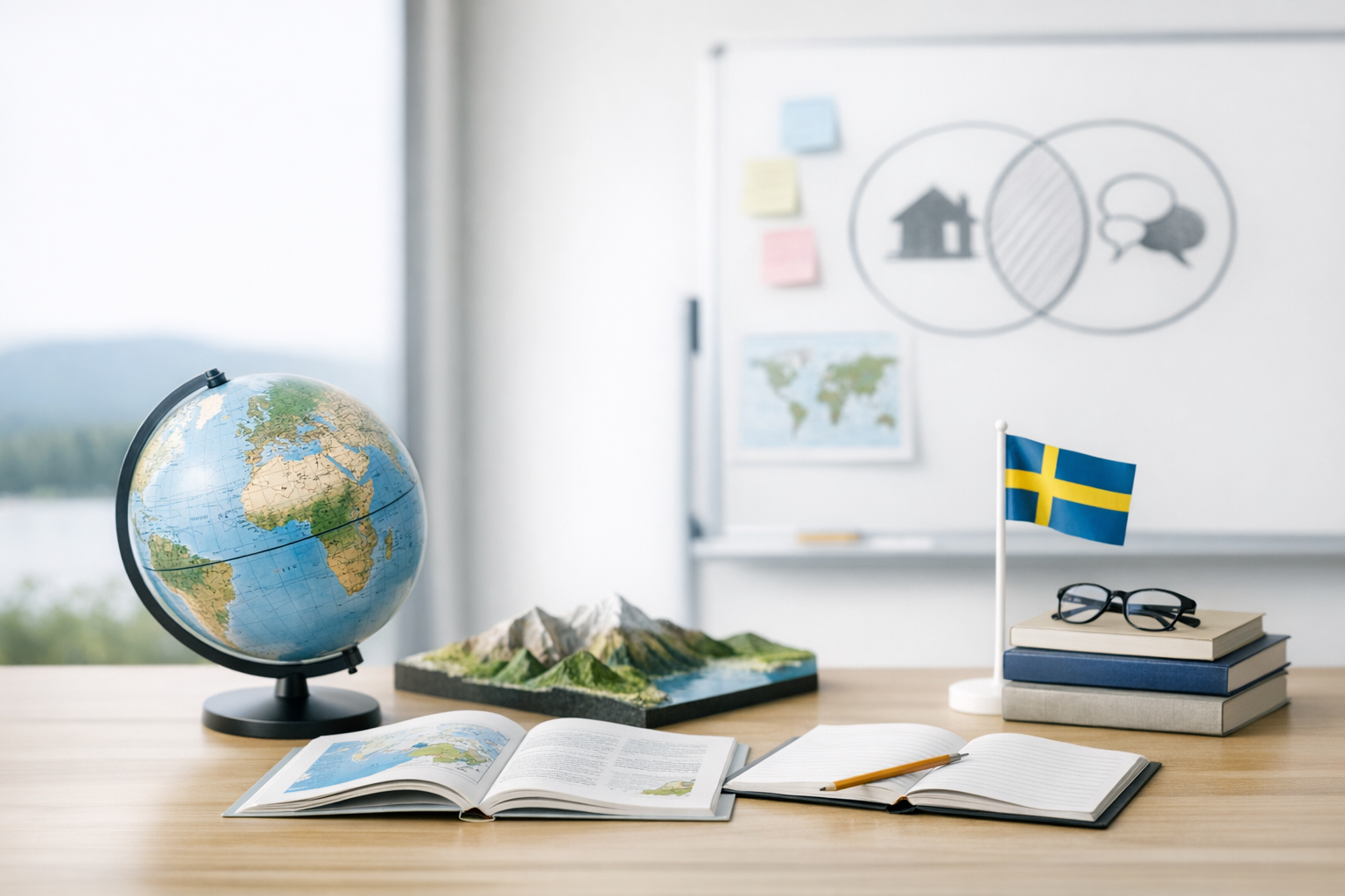 Ämneslärarprogram med inriktning mot arbete i grundskolans årskurs 7-9, Geografi, Svenska som andraspråk